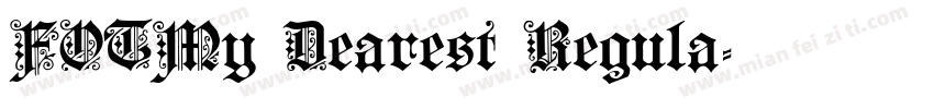 FOTMy Dearest Regula字体转换